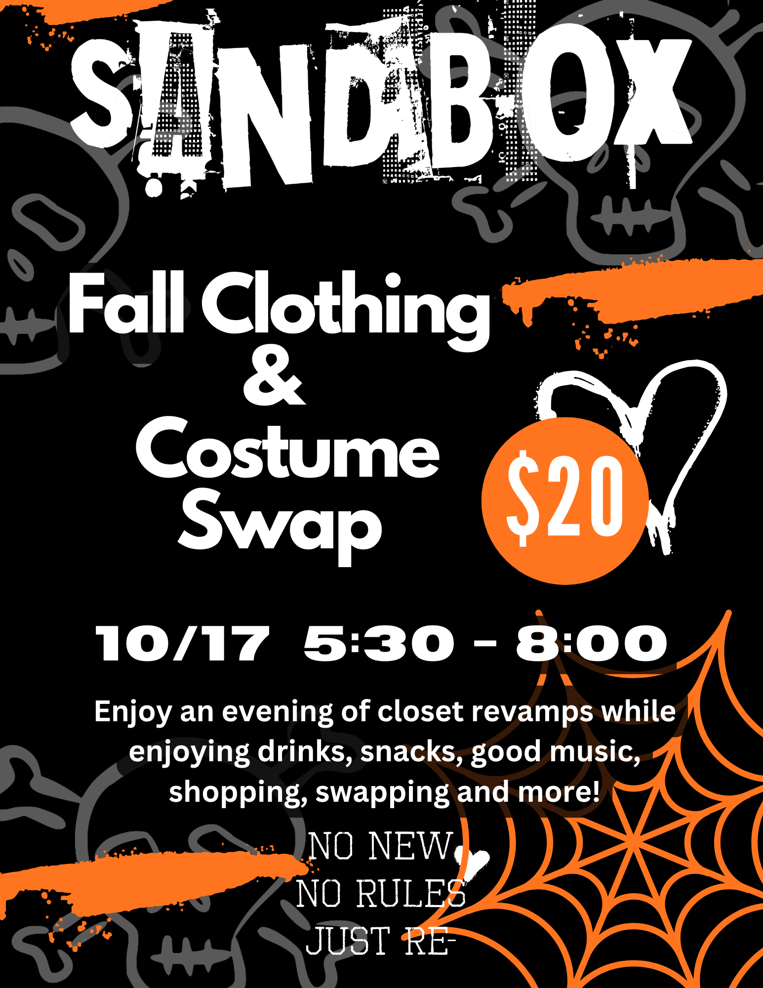 CLOTHING SWAP- October 17th 5:30 - 8:00